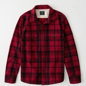 ABERCROMBIE & FITCH Flannel Plaid Jacket - L